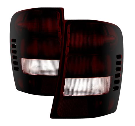 Xtune Jeep Grand Cherokee 1999-2002 OEM Style Tail Lights Red Smoked ALT-JH-JGC99-OE-RSM