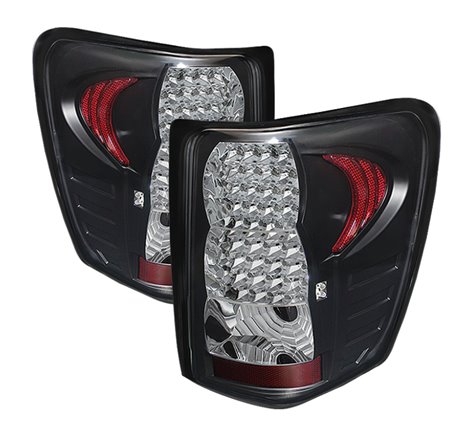 Xtune Jeep Grand Cherokee 99-04 LED Tail Lights Black ALT-JH-JGC99-LED-BK