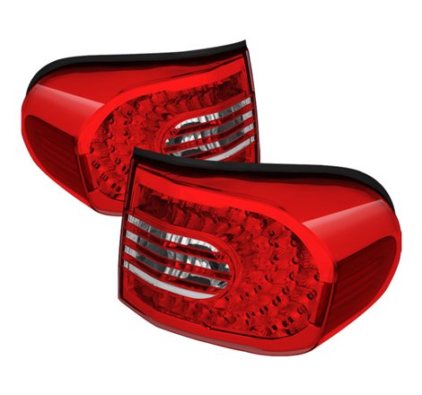 Xtune Toyota Fj Cruiser 07-14 LED Tail Lights Red/Clear ALT-CL-TFJ07-LED-RC