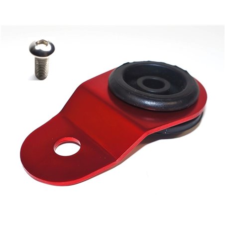 Torque Solution Radiator Mount w/ Insert (RED) : Mitsubishi Evolution 7/8/9