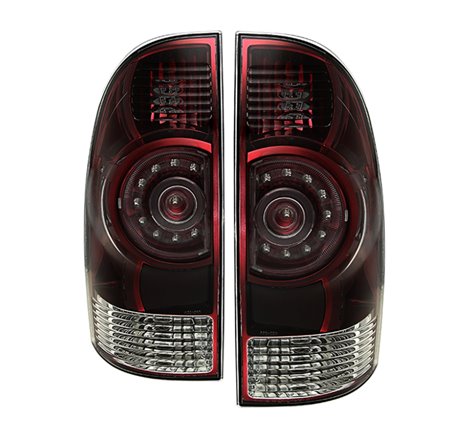 Xtune Toyota Tacoma 2009-2013 OEM LED Style Tail Lights Red Smoked ALT-JH-TTA09-OE-RSM