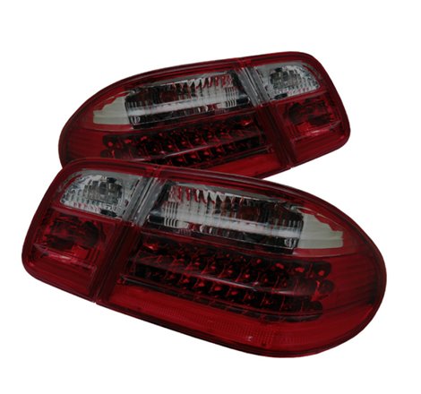 Xtune Mercedes Benz W210 E-Class 96-02 LED Tail Lights Red Smoke ALT-CL-MBW210-LED-RSM