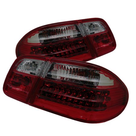 Xtune Mercedes Benz W210 E-Class 96-02 LED Tail Lights Red Smoke ALT-CL-MBW210-LED-RSM