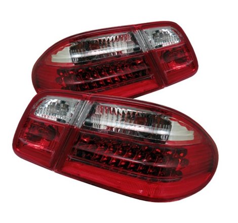 Xtune Mercedes Benz W210 E-Class 96-02 LED Tail Lights Red Clear ALT-CL-MBW210-LED-RC