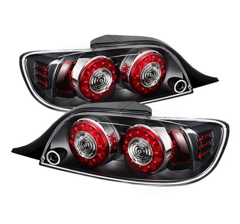 Xtune Mazda Rx-8 04-08 LED Tail Lights Black ALT-ON-MRX804-LED-BK