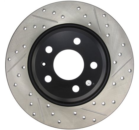 StopTech Power Slot 09-10 Audi A4/A4 Quattro / 08-10 A5 / 10 S4 Rear Left Drilled & Slotted Rotor