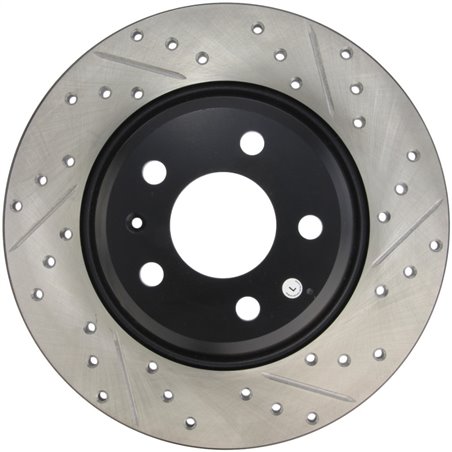 StopTech Power Slot 09-10 Audi A4/A4 Quattro / 08-10 A5 / 10 S4 Rear Left Drilled & Slotted Rotor