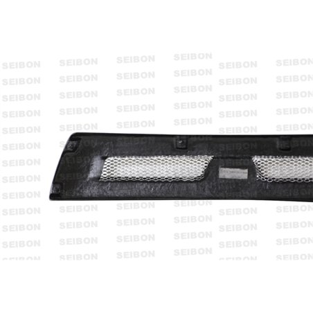 Seibon 08-12 Mitsubishi Lancer Evo X Shaved Emblem Carbon Fiber Front Grill does not fit MR model