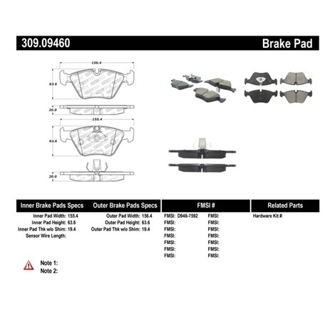 StopTech Performance 04-09 BMW X3 (E38) / 06-09 Z4 3.0Si (E86) / 00-07 330 Series Front Brake Pads