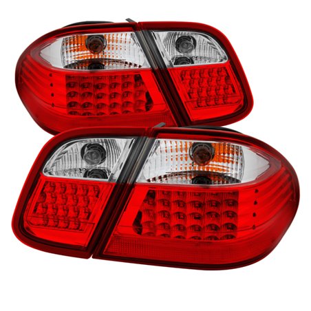 Xtune Mercdes Benz W208 Clk 98-02 LED Tail Lights Red Clear ALT-JH-MBW20898-LED-RC