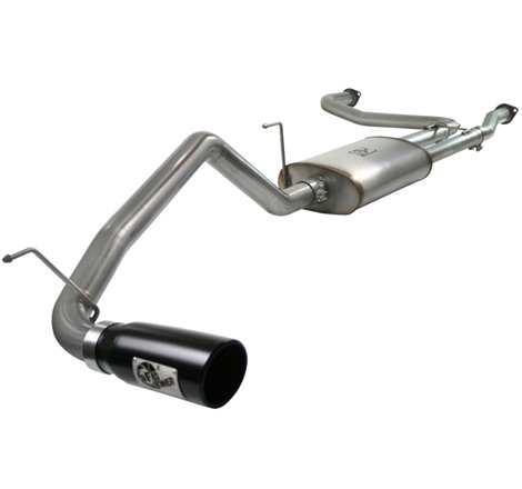 aFe MACHForce XP Exhaust Cat-Back 2.5/3in SS-409 w/ Black Tip 04-12 Nissan Titan V8 5.6L