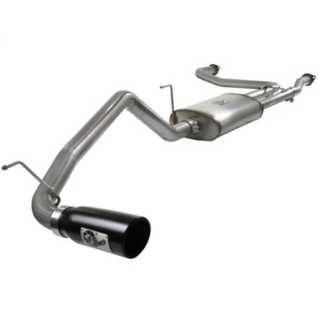 aFe MACHForce XP Exhaust Cat-Back 2.5/3in SS-409 w/ Black Tip 04-12 Nissan Titan V8 5.6L