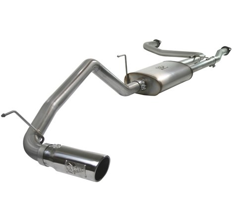 aFe MACHForce XP Exhaust Cat-Back 2.5/3in SS-409 w/ Polished Tip 04-12 Nissan Titan V8 5.6L