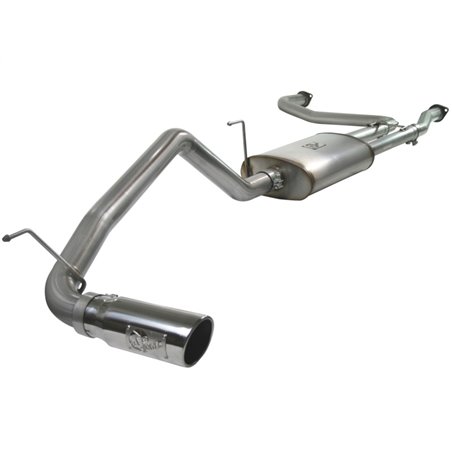 aFe MACHForce XP Exhaust Cat-Back 2.5/3in SS-409 w/ Polished Tip 04-12 Nissan Titan V8 5.6L