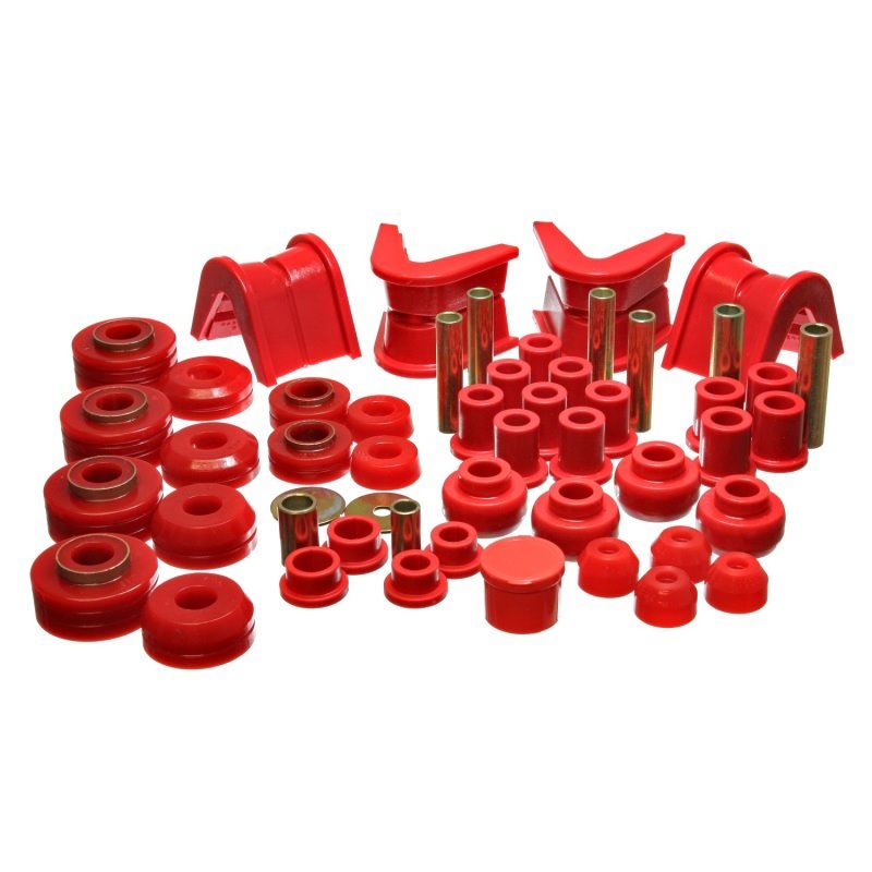 Energy Suspension 73-79 Ford F-150 Pickup 4WD Red Hyper-flex Master Bushing Set