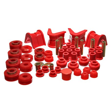 Energy Suspension 73-79 Ford F-150 Pickup 4WD Red Hyper-flex Master Bushing Set