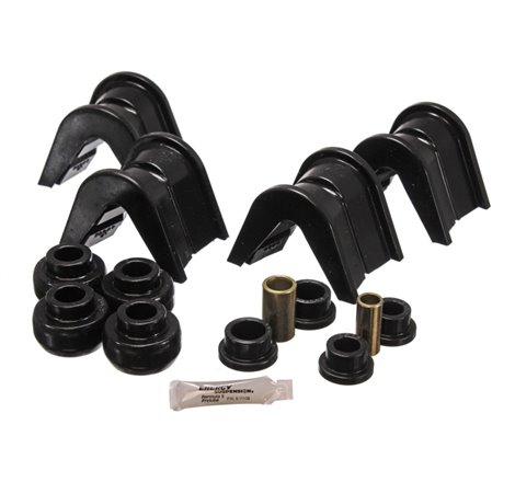 Energy Suspension 76-77 Ford Bronco/66-72 F-100/F-150 Blk 4 Deg Offset Complete 14 Pc C-Bushing Set