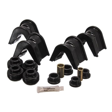 Energy Suspension 76-77 Ford Bronco/66-72 F-100/F-150 Blk 4 Deg Offset Complete 14 Pc C-Bushing Set