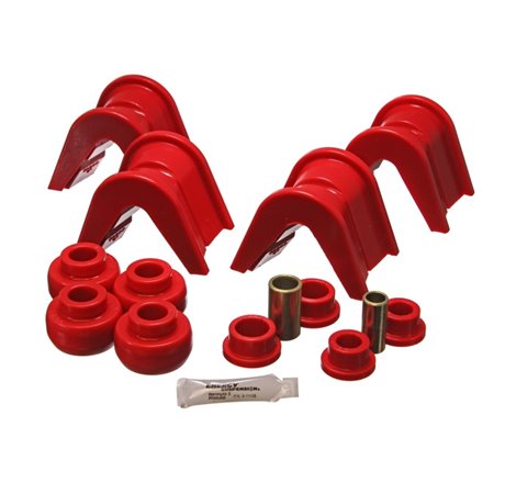 Energy Suspension 76-77 Ford Bronco/66-72 F-100/F-150 Red 4 Deg Offset Complete 14 Pc C-Bushing Set