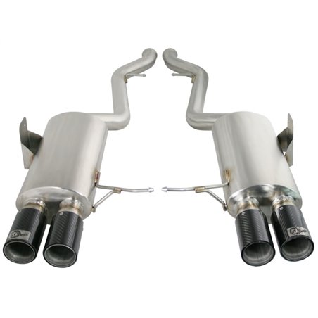 aFe MACHForce XP Exhaust Cat-Back 2.5in Dia Carbon Fiber Tips SS-304 08-13 BMW M3 (E90) V8 4.0L