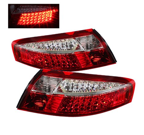 Xtune Porsche 911 996 ( Non 4S. Turbo. GT3 ) 99-04 LED Tail Lights Red Clear ALT-ON-P99699-LED-RC