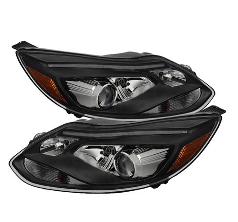 Xtune Ford FocUS 12-14 Projector Headlights OE Style Halogen Model Only Black PRO-JH-FF12-LED-BK