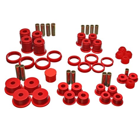 Energy Suspension 84-01 Jeep Cherokee/Wagoneer/Comanche Red Hyper-Flex Master Bushing Set