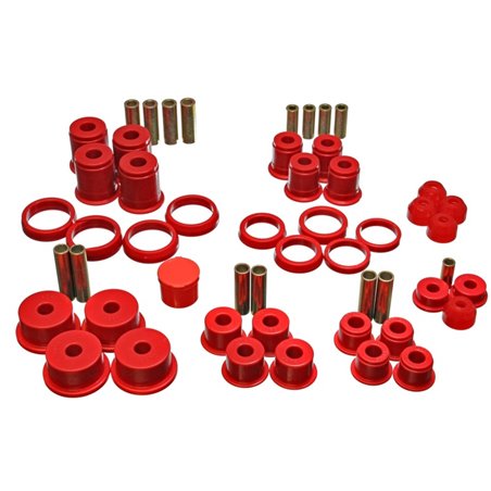 Energy Suspension 84-01 Jeep Cherokee/Wagoneer/Comanche Red Hyper-Flex Master Bushing Set