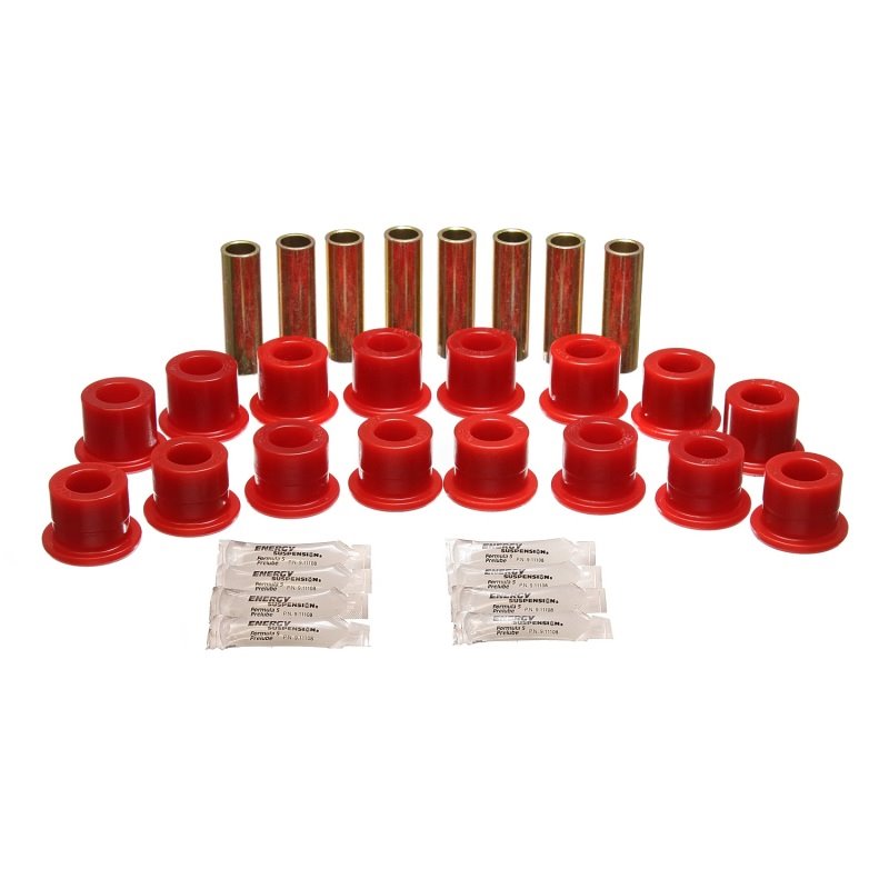 Energy Suspension 94-06 Hummer H1 Red Front & Rear End Control Arm Bushing Set