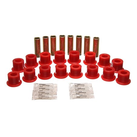 Energy Suspension 94-06 Hummer H1 Red Front & Rear End Control Arm Bushing Set