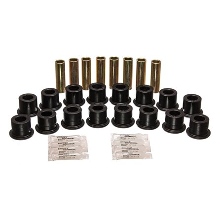 Energy Suspension 94-06 Hummer H1 Black Front & Rear End Control Arm Bushing Set