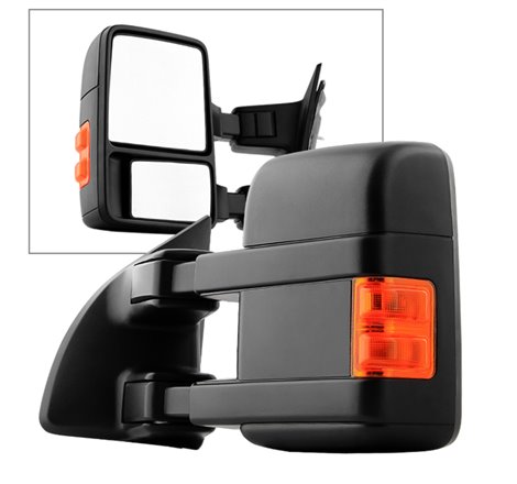 Xtune Ford Superduty 99-14 Manual Extendable Manual Adjust Mirror Left MIR-FDSD08S-MA-AM-L