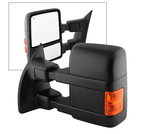 Xtune Ford Superduty 08-14 Manual Extendable Power Heated Adjust Mirror Left MIR-FDSD08S-PW-AM-L