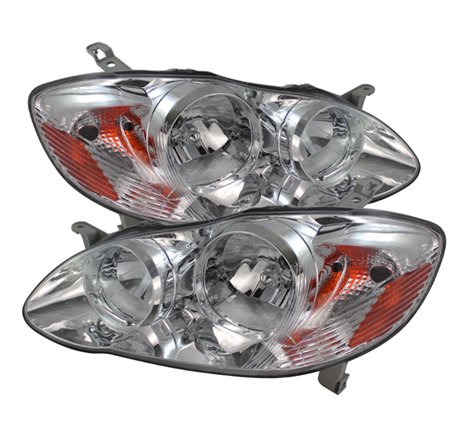 Xtune Toyota Corolla 03-06 Crystal Headlights Chrome HD-JH-TC03-AM-C