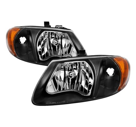 Xtune Chrysler Voyager & Grand Voyager 01-03 Crystal Headlights Black HD-JH-DCA01-AM-BK