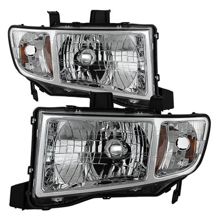 Xtune Honda Ridgeline 06-13 Crystal Headlights Chrome HD-JH-HRID06-AM-C