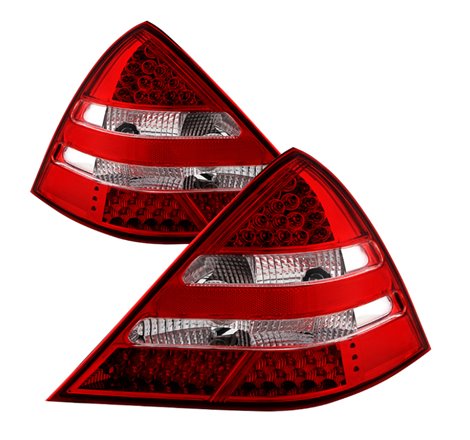 Xtune Mercedes R170 Slk 98-04 LED Tail Lights ( R171 Amg Look ) Red Clear ALT-JH-MBR17098-LED-RC