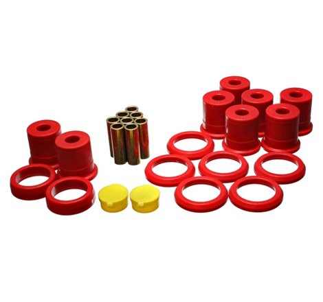 Energy Suspension 92-97 Crown Victoria / 92-97 Grand Marquis Red Rear End Control Arm Bushing Set