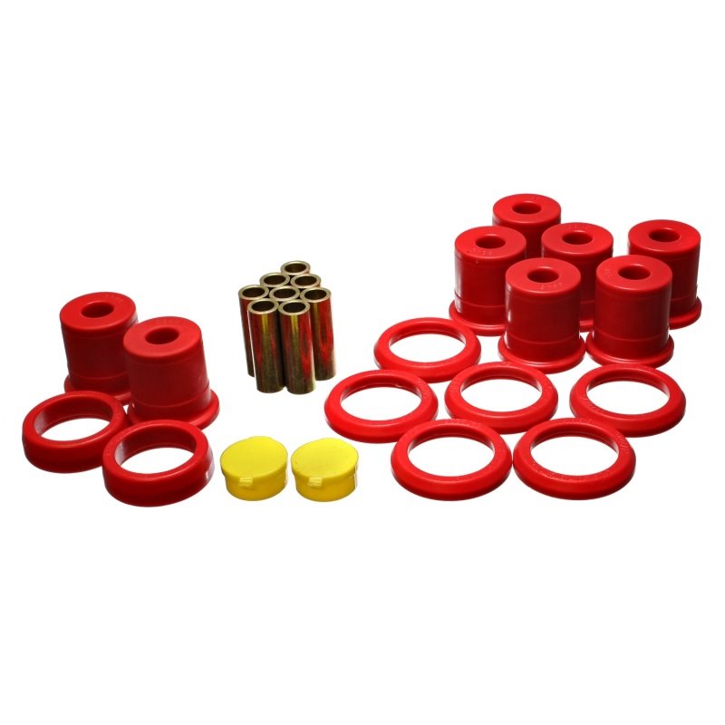 Energy Suspension 92-97 Crown Victoria / 92-97 Grand Marquis Red Rear End Control Arm Bushing Set