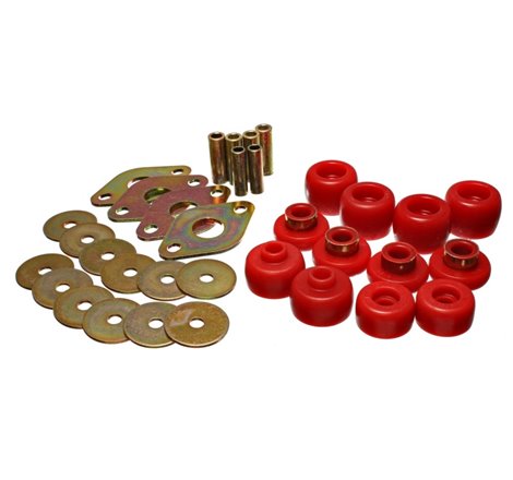 Energy Suspension 93-98 Toyota T100 Red Body Cab Mount Set