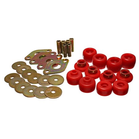 Energy Suspension 93-98 Toyota T100 Red Body Cab Mount Set