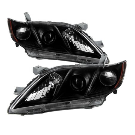 Xtune Toyota Camry 07-09 OEM Style Headlights Black HD-JH-TCAM07-AM-BK