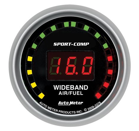 Autometer Sport-Comp 52mm Digital Wideband Air/Fuel Ratio Street Gauge