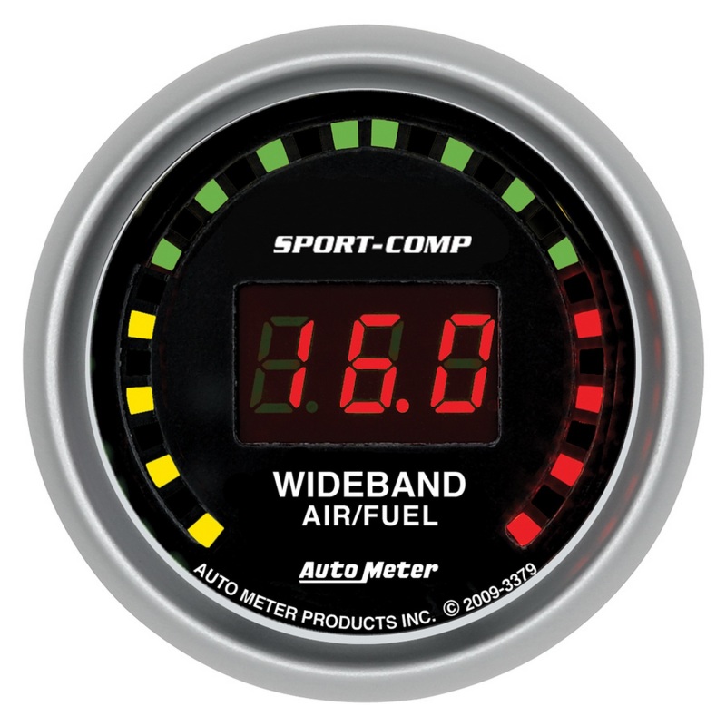 Autometer Sport-Comp 52mm Digital Wideband Air/Fuel Ratio Street Gauge