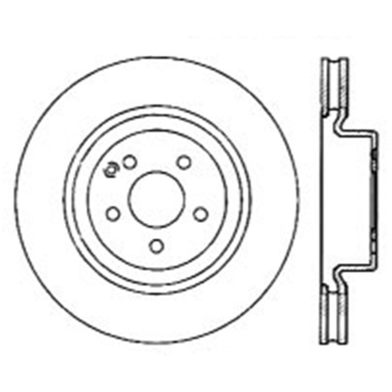 StopTech 05-09 Mercedes CLS500/CLS550 / 09 E500/E550 / 09-12 GLK350 Front Drilled Brake Rotors