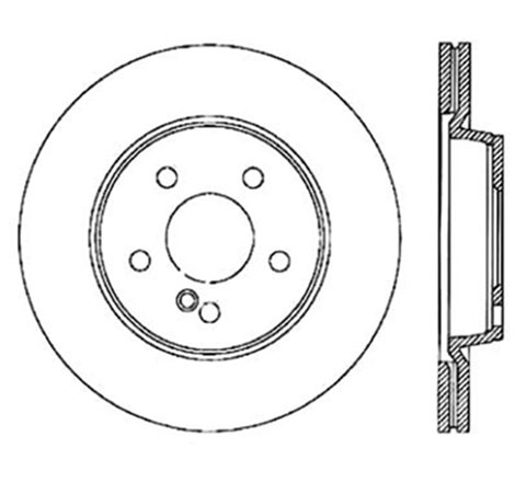 StopTech 05-09 MB CLS500/CLS550 / 04-13 ES320/ES350 / 03-09 E500/E550 Rear Drilled Brake Rotor