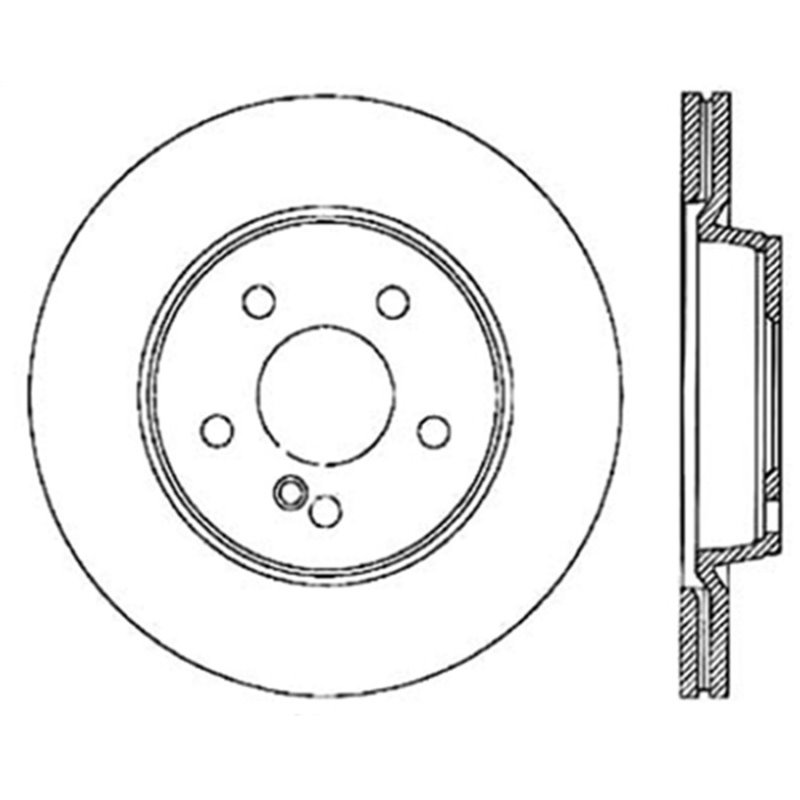 StopTech 05-09 MB CLS500/CLS550 / 04-13 ES320/ES350 / 03-09 E500/E550 Rear Drilled Brake Rotor