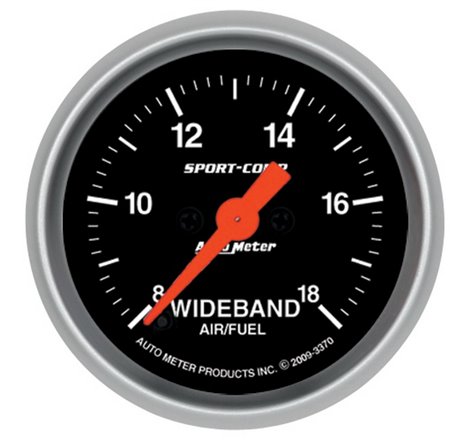 Autometer Sport-Comp 52mm Full Sweep Electronic Analog Wideband Air/Fuel Ratio Gauge