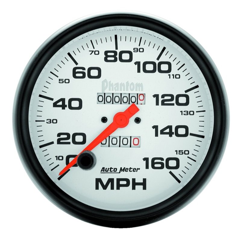 Autometer Phantom 5in 160 MPH In-Dash Mechanical Speedometer