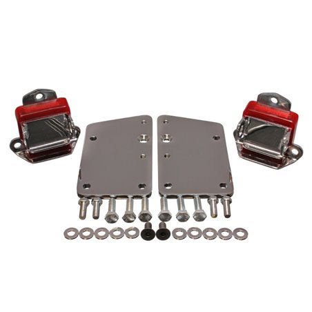 Energy Suspension LS Series Red Motor Conversion Set - Chrome Plated